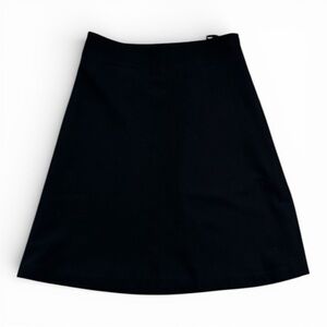 BANANA REPUBLIC Black Wool Blend A-Line Skirt  Lined Work Party 4 S Classic
